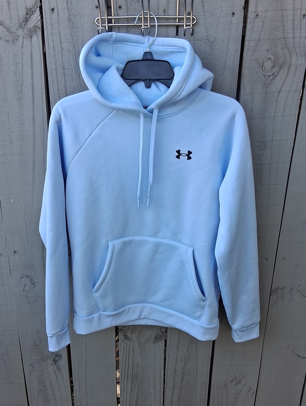Under Armour Men's Light Blue Crewneck Fleece Hoodie